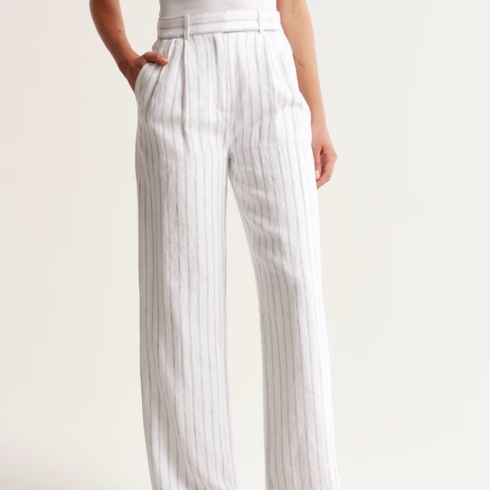 Abercrombie pinstripe Sloan trousers